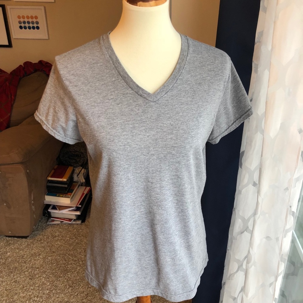 V-Neck Fitted Tee, XL